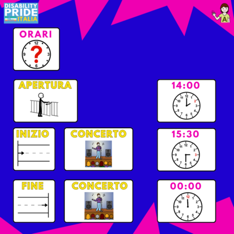 Evento in CAA - orari Evento in CAA - orari